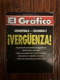 1994世界杯足球赛预选赛0:5哥伦比亚等内容阿根廷原版世界杯赛前球王马拉多纳等world cup特刊包邮