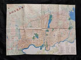 深圳交通旅游图(1995年一版一印)