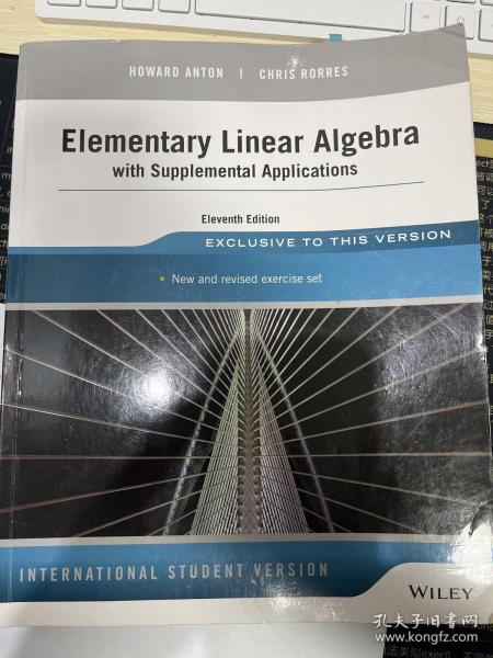 线性代数与应用 Elementary Linear Algebra with supplemental applications