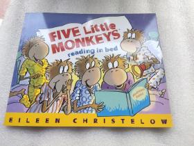 Five Little Monkeys Reading in Bed五只小猴上床读书