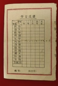 毕业证书，八0年，德惠县二十中