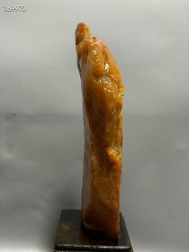 珍品旧藏．精品寿山石田黄石摆件。【悟道】摆件 原石雕刻 石质温润细腻