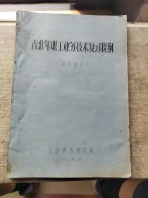 青壮年职工业务技术复习提纲（中药部分）16开油印本