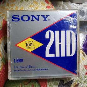 SONY MD-2HD 1.6MB 5.25寸软盘【全新】