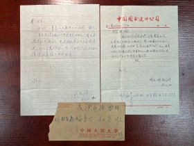 1983年中国人民大学、北京师范大学方志学专家刘光禄致左开一信札一通2页