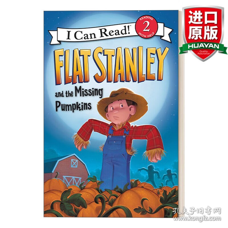 英文原版 Flat Stanley and the Missing Pumpkins (I Can Read!, Level 2) 英文版 进口英语原版书籍
