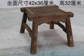 3_榆木禅凳，造型独特，禅意十足，完整牢固，源头货源，尺寸如图