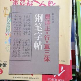 钢笔字帖【唐诗正·行·草三体】品相以图片为准