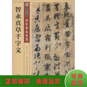 墨点字帖·传世碑帖精选：智永真草千字文（毛笔草书书法字帖）