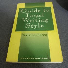 Guide to Legal Writing Style