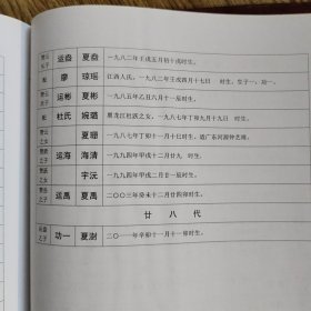 湖南夏氏子章公系十一修族谱【会稽堂】卷六{用贵公大称支、大僖支、大例支、大奇支等}