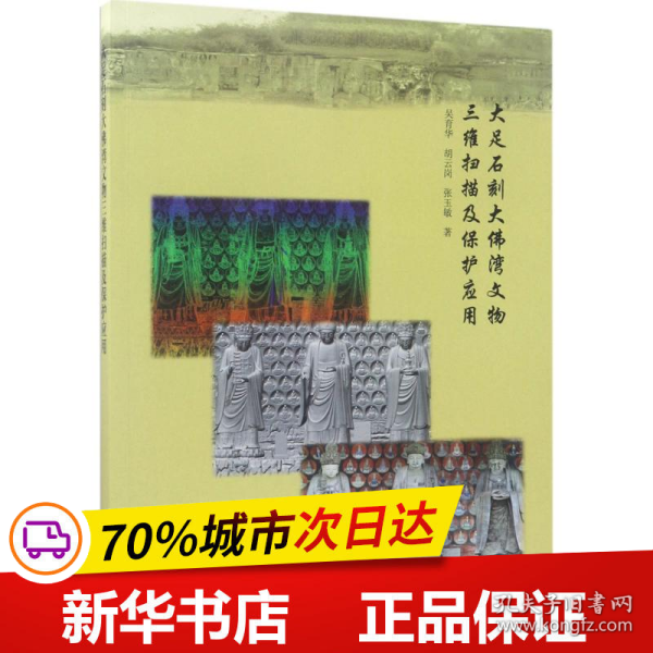 保正版！大足石刻大佛湾文物三维扫描及保护应用9787501043057文物出版社吴育华,胡云岗,张玉敏 著