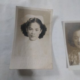 Francis Chang照片两张 (均为民国时期 一张为护士照)