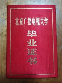 1988年 北京广播大学 毕业证