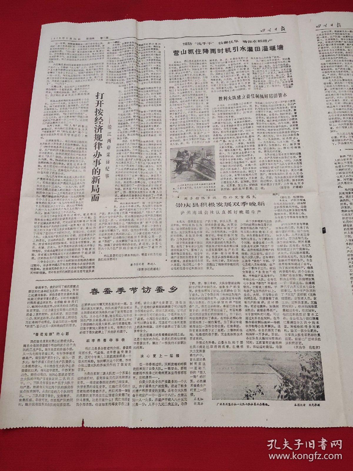 原版四川日报1979年6月21日