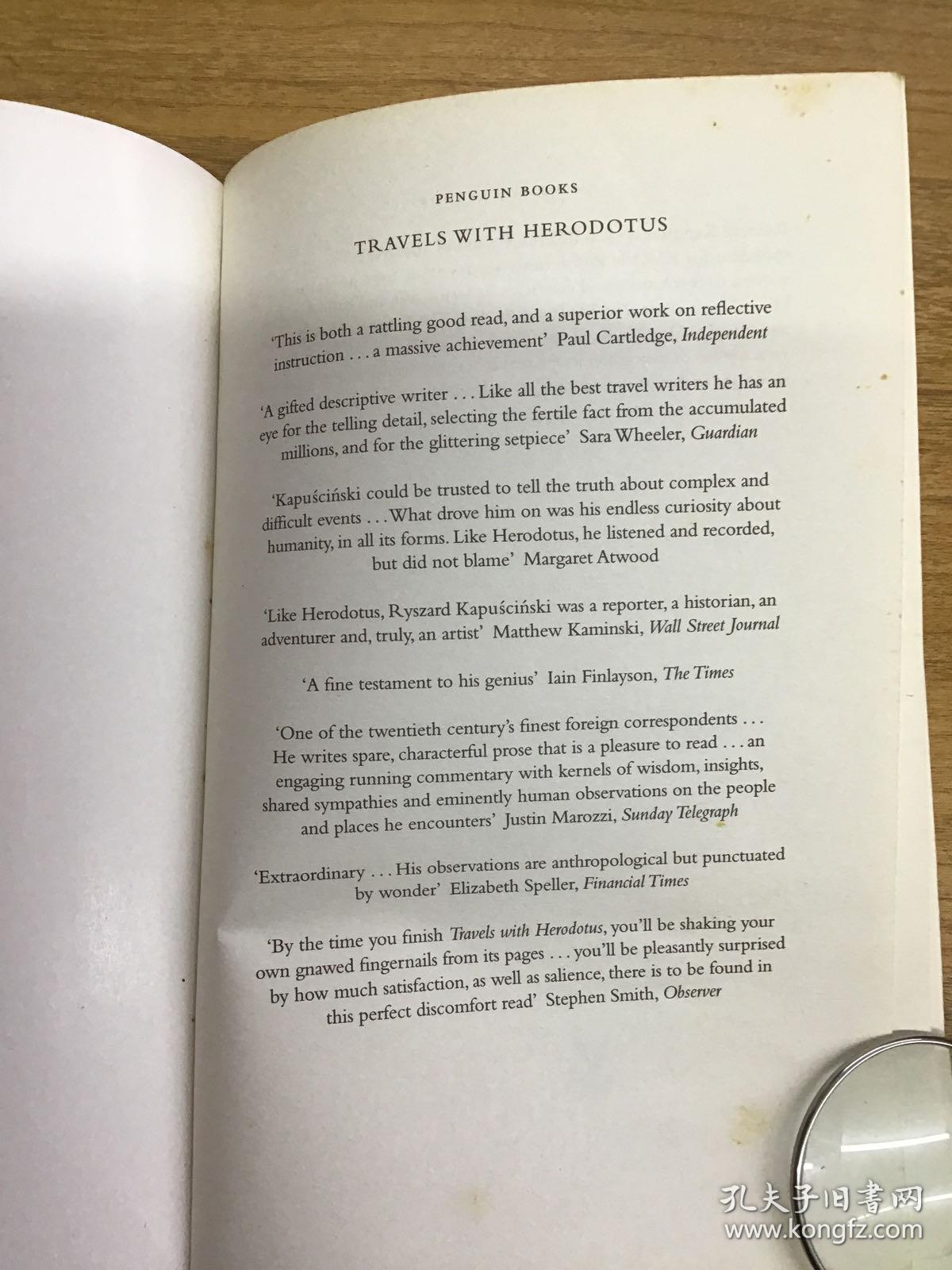 Travels with Herodotus 可开发票。