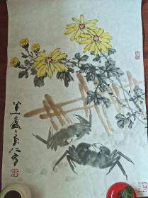 天津著名花鸟画家郭书仁老师真迹精品佳作可鉴定非诚勿扰！