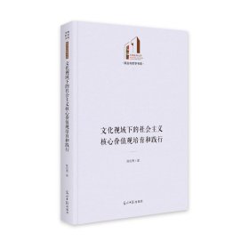 正版包邮 文化视域下的社会主义核心价值观培育和践行(精)/政治与哲学书系/光明社科文库 陈松青 光明日报出版社