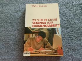 Walter Krämer  Wie schreibe ich eine  Seminar- oder  Examensarbeit? 英文版 现货 当天发货