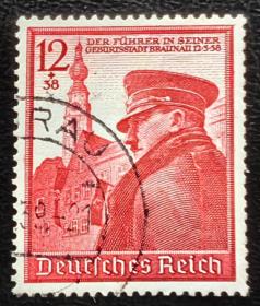 2-648德国1939年邮票，50岁生日，1全上品信销，二战集邮。