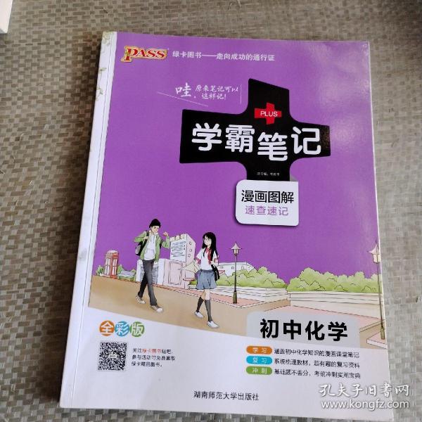 2017版 学霸提分漫画笔记：初中化学（漫画图解 通用版 全彩版）