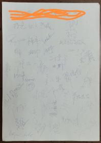 北京国安足球队队员队医教练集体签名（保真）
