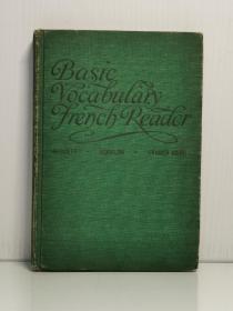 1940年版 《法语基础词汇及练习》    Basic Vocabulary French Reader with Wordbuilding Exercises（古董书）英文法文原版书