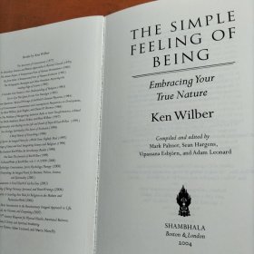The Simple Feeling of Being: Visionary, Spiritual, and Poetic Writings