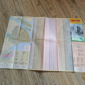 老地图上海市交通图1995年