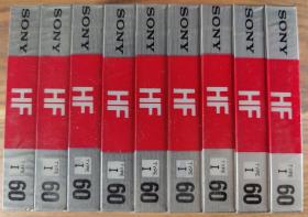 索尼sony hf60空白带音带磁带原装正品 音像制品老货 价格为单盘销售价格