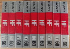 索尼sony hf60空白带音带磁带原装正品 音像制品老货 价格为单盘销售价格