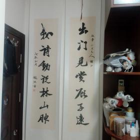 工艺品，赵熙书法对联，本店字画均按孔网要求定为工艺美术品，买家请谨慎出价，家中老人收藏现低价出售，不退货。