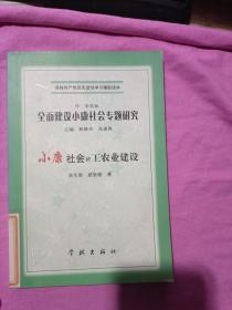 全面建設(shè)小康社會專題研究小康社會的工農(nóng)建設(shè)