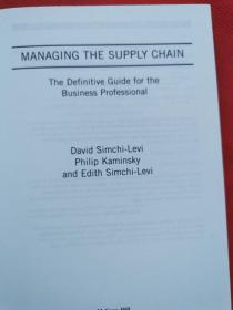 Managing the Supply Chain：The Definitive Guide for the Business Professional