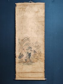 编号N608 纯手工画 材质:绢本尺寸:150cm×65cm 画心尺寸:85cm×46cm