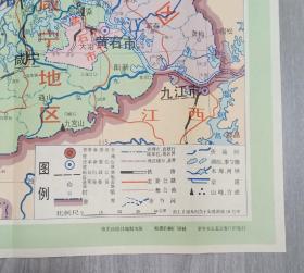七十年代的湖北省地图