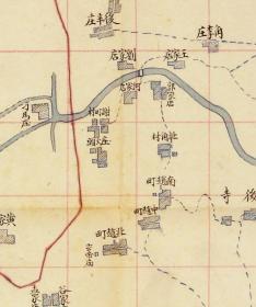 古地图1902 安平县境地舆全图 光绪二十八年 。纸本大小72.14*71.89厘米。宣纸艺术微喷复制。160元包邮
