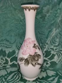 北流釉下彩瓷 广西北流80-90年代釉下彩牡丹花大花瓶