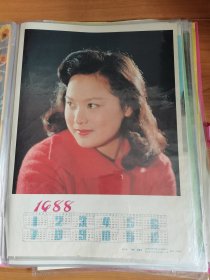 4开1988年历画赵云燕