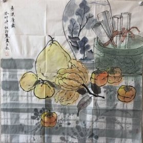 【终身保真字画】张玲丽 68X68cm！ 河南艺术职业学院教授。中国美术家协会会员，中国壁画学会会员，中国工笔画学会会员，民盟中央美术院河南分院常务理事，焦作市美术家协会副主席。