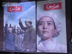 人民画报  第一卷 第四、五期 1951年4月号  5月号 维文