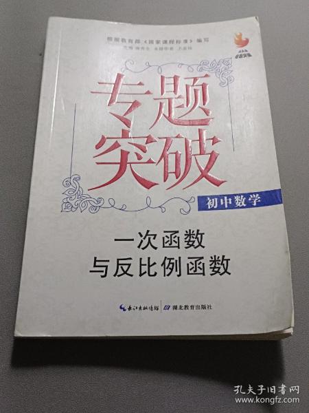 九头鸟专题突破·初中数学：一次函数与反比例函数