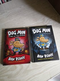 DOG MAN 1、Dog Man3 神探狗狗的冒险3 英文原版漫画 内裤超人Captain Underpants作者Dav Pilkey 两册合售 实物如图
