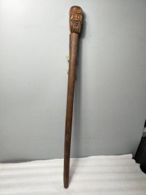 花梨木老拐杖，精美配饰，寓意吉祥，完整，尺寸如图，包老保真