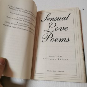 英文原版Sensual Love Poems感性情诗