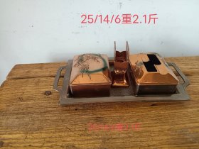 收到铜制旧藏烟具一套，非常难得，品相完好，吸烟朋友可用，可藏！
