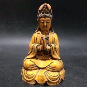 珍藏：观音摆件， 尺寸：高12.5cm，宽7.5cm，重量331g