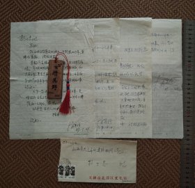 信札5页【滑富强】有信封，自然旧，有折痕，有小撕口，有破损，信封缺角，小的一页稿子尺寸19*13cm，使用“天津市北郊区文化馆”信笺。滑富强，天津作协会员，早年以工人作家身份崭露头角，1983年调任北郊区文化馆后，创办《北郊创作》《沽北文学》《北斗星》《七彩虹》《阳光文学》等文学刊物，出版《滑富强文选小说卷-散文卷-综合卷》《滑富强从文六十年》等20余部文集