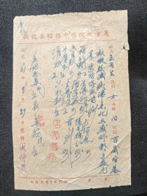 成仲黄处方，兴化县昭阳医院处方笺，处方中药方医方，扬州中医药文献资料，幼科中医传人，兴化医派资料