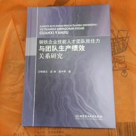 钢铁企业技能人才团队胜任力与团队生产绩效关系研究